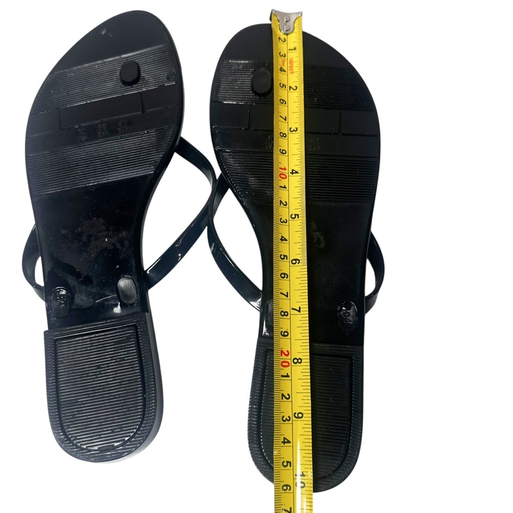 Black Mix It Flower Slide Sandals Size 10 - Picture 7 of 9